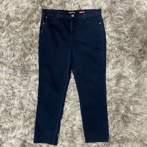 Style & Co. Tummy control women dark wash straight leg denim jeans. Size 14. Use